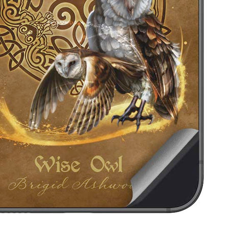 Brigid Ashwood Owl Celtic Knot Galaxy A14 5G Skin